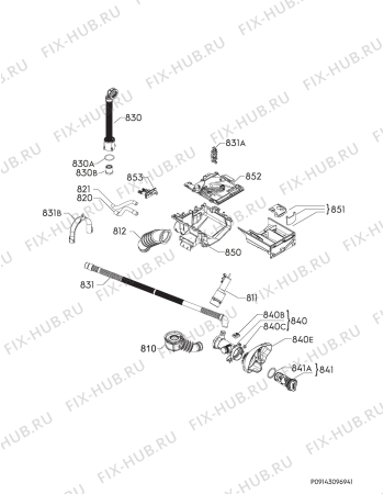 Взрыв-схема стиральной машины Electrolux EW6F6268N3 - Схема узла Hydraulic System 272